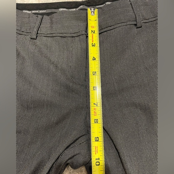 Express Design Studio Editor Dress Pants Women’s Size 8 Black White Office Wear - Picture 4 of 13